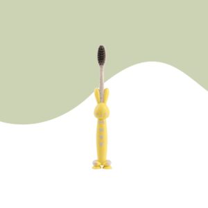 Cepillo Dental De Paja De Trigo Infantil Amarillo