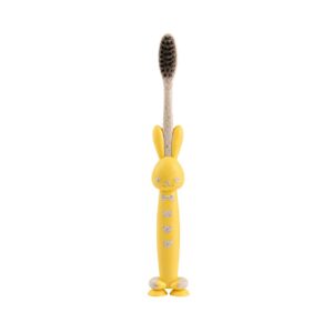 Cepillo De Dientes De Paja De Trigo Infantil Amarillo