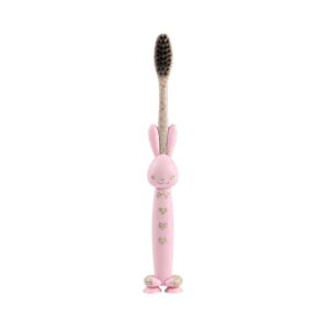 Cepillo De Dientes De Paja De Trigo Infantil Rosa